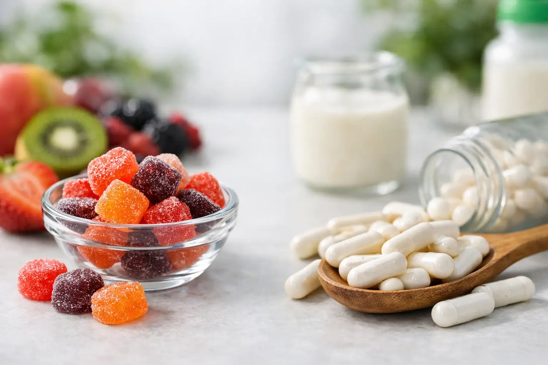 Fiber Gummies vs Probiotic Capsules Compared